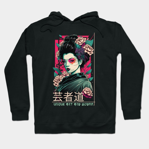 Japanese Geisha girl Hoodie by NeonCatWear